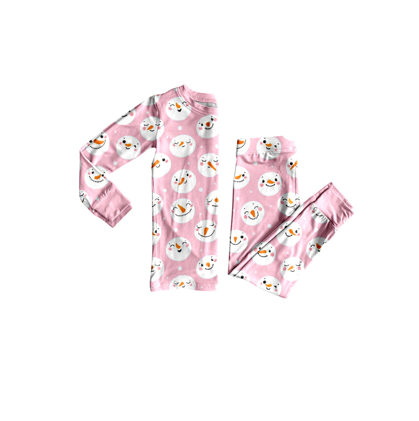 Long sleeve Christmas snowman top matching pants girl wholesale factory price outfit preorder