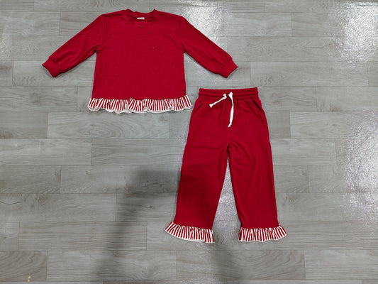 Girl long sleeve sweatshirt top matching pants clothes wholesale kids clothes preorder
