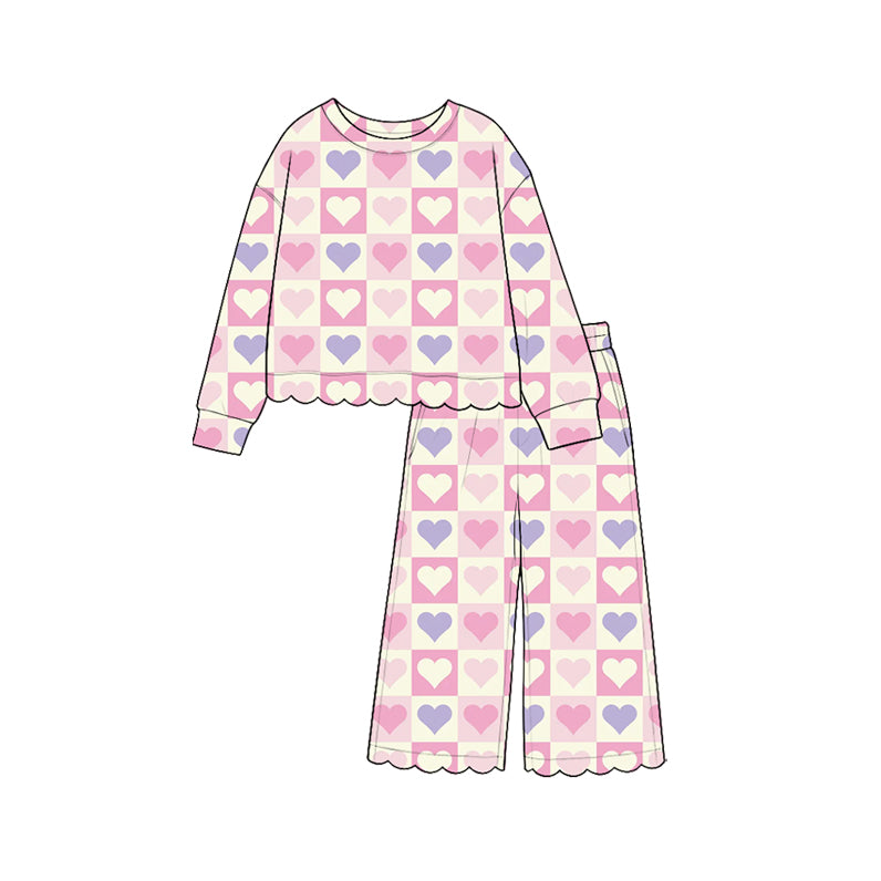 Long sleeve Valentines day  top matching pants holiday clothes preorder