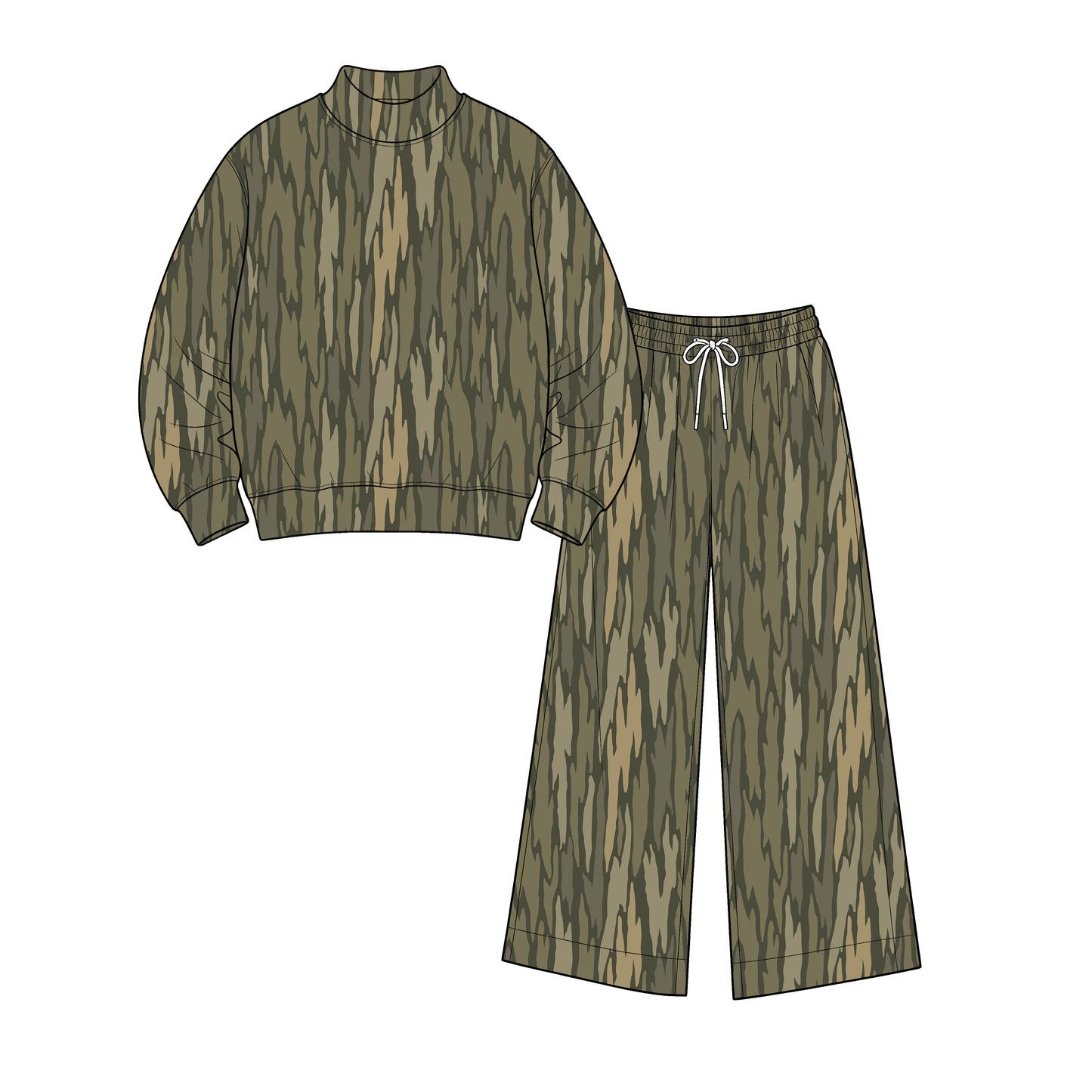 Adult Women camo color long sleeve yoga outfit preorder