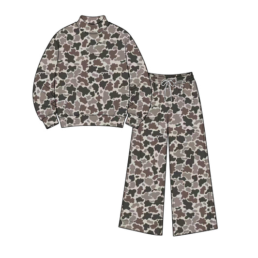 Adult Women camo color long sleeve yoga outfit preorder