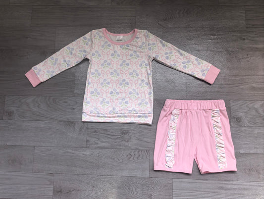 Girls floral top matching shorts outfit  preorder