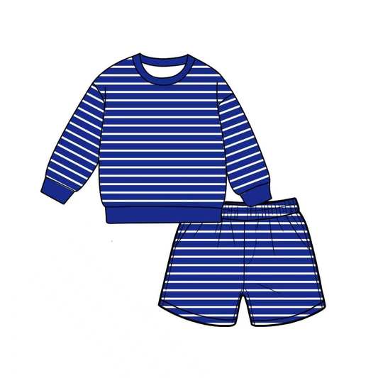Adult Women red stripes yoga top matching shorts summer outfit preorder