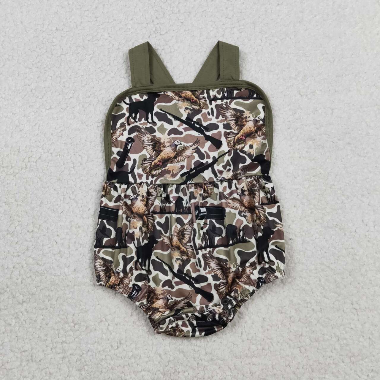 Duck camo design summer romper
