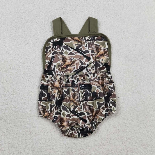 Duck camo design summer romper