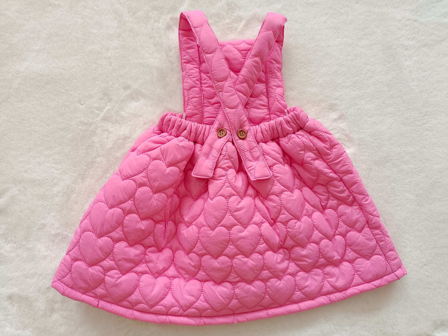 Pre-order wholesale baby girls pink warm design dress