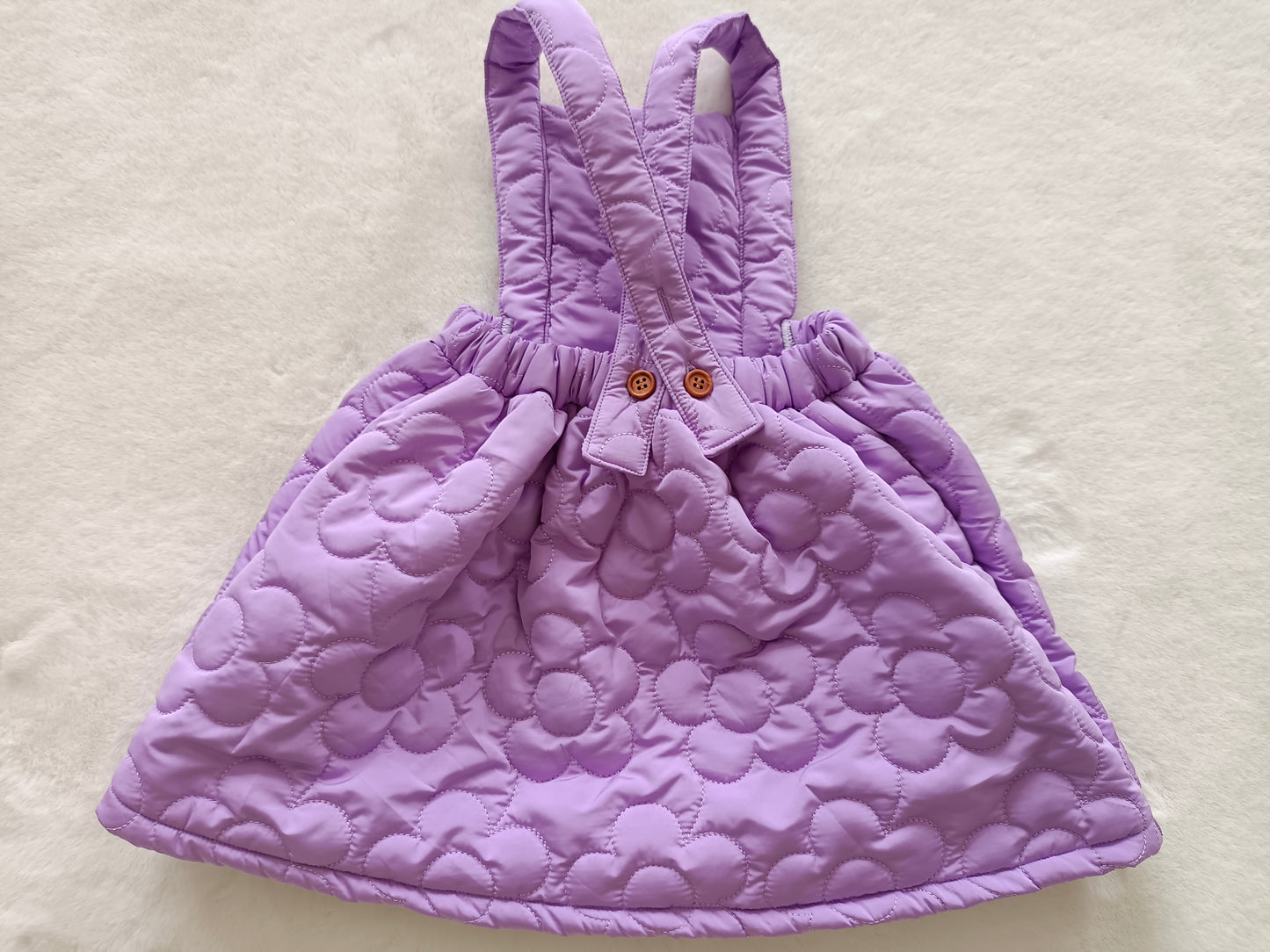 Pre-order wholesale baby girls lavender warm design dress