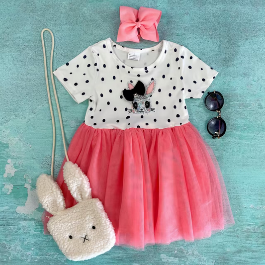 Baby girls sequins bunny Easter tulle dress preorder