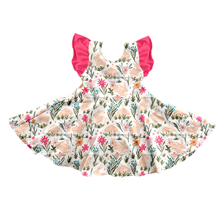 Easter bunny floral dress preorder