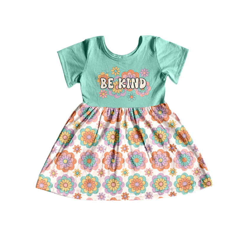 flower girls be kind short sleeve dress preorder