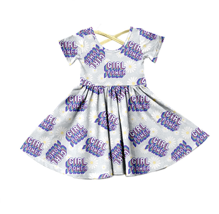 girl power short sleeve dress preorder