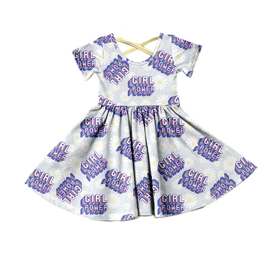 girl power short sleeve dress preorder