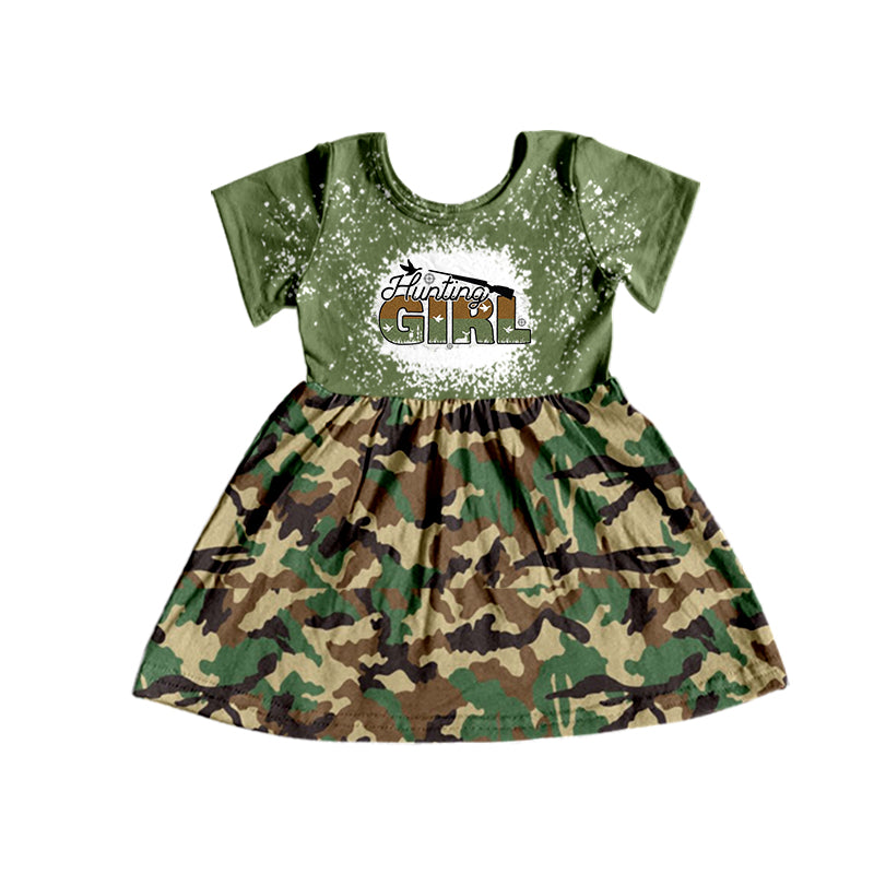 hunting girls camo short sleeve dress preorder