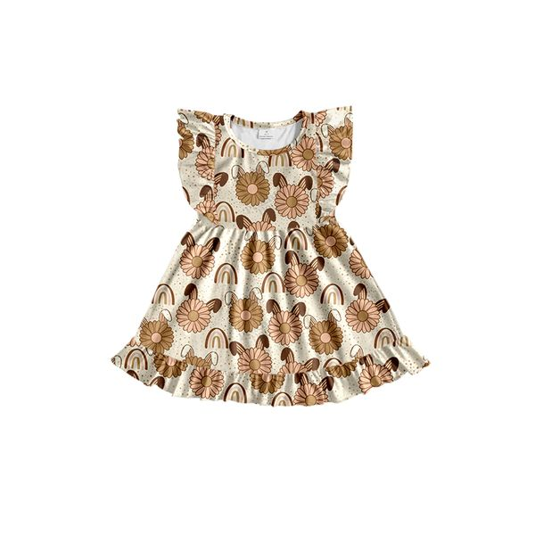 Easter ear flower short sleeve dress preorder