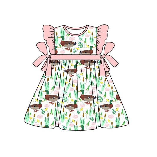 infant baby girls mallard duck floral dress preorder