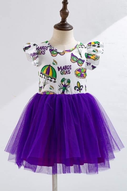 Mardi Gras carnival holiday tulle dress preorder