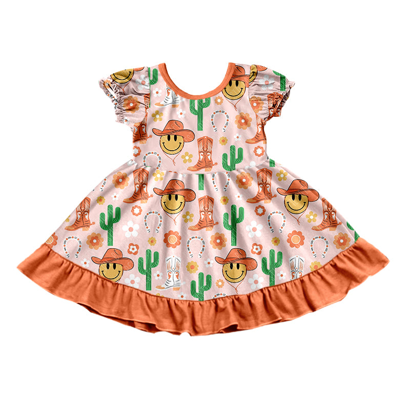 cowgirl western short sleeve dress preorder