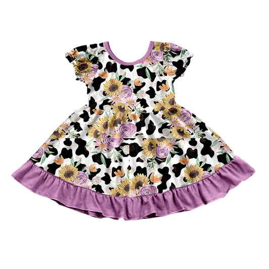 baby girls cow flower dress preorder