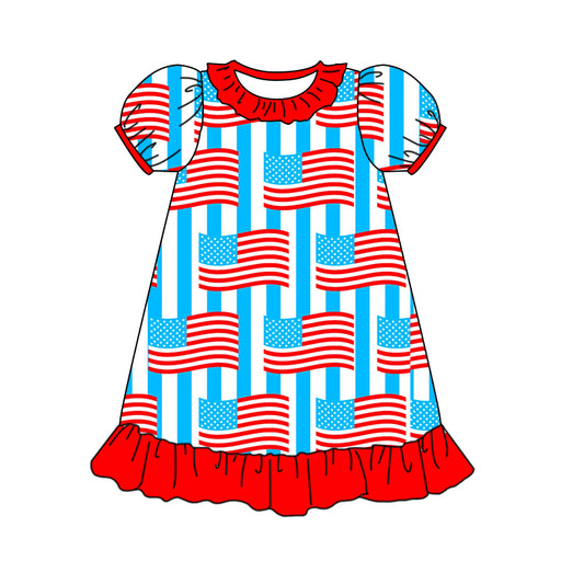 American flag july 4th dress preorder