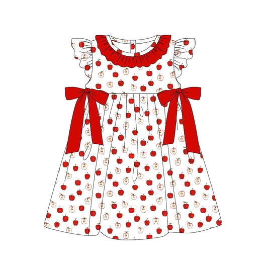 girls back to school apple dress preorder