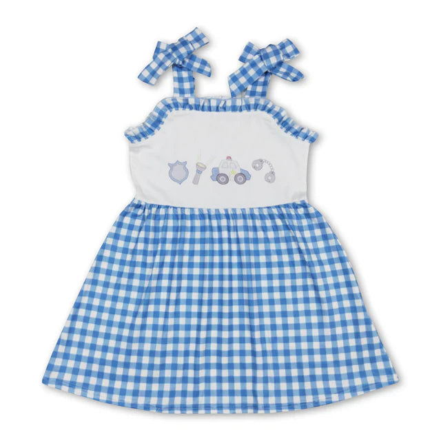 khahi gingham duck huting dress