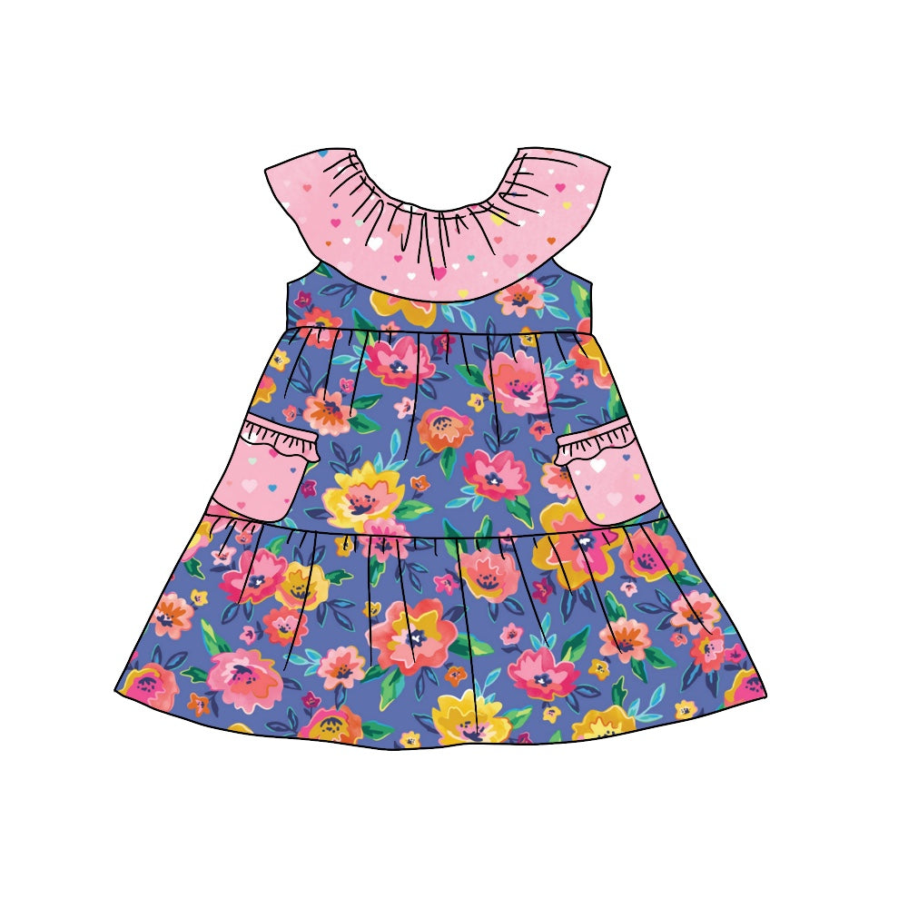 toddle girls floral boutique pocket dress preorder