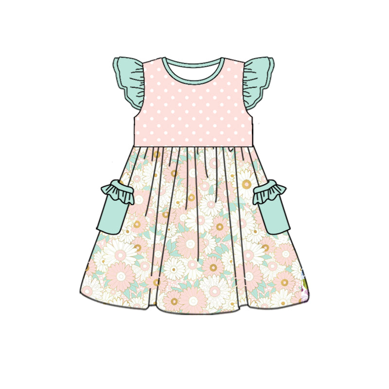 toddle girls floral pocket dress preorder