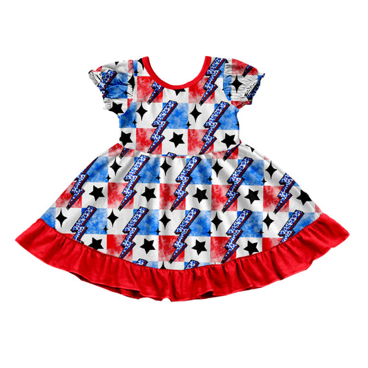 red blue flash july 4th holiday dress preorder