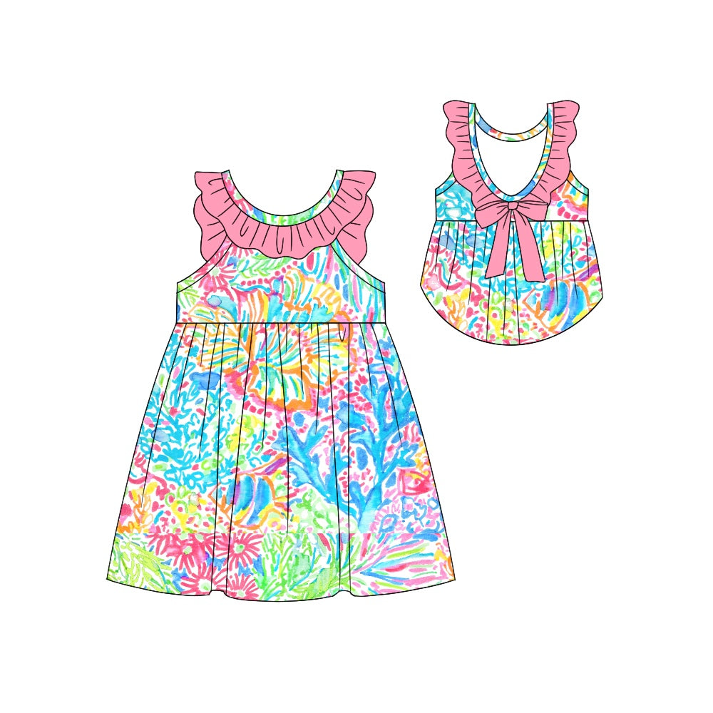 wholesale baby girls floral boutique dress preorder