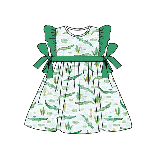 infant toddle girls crocodile dress preorder