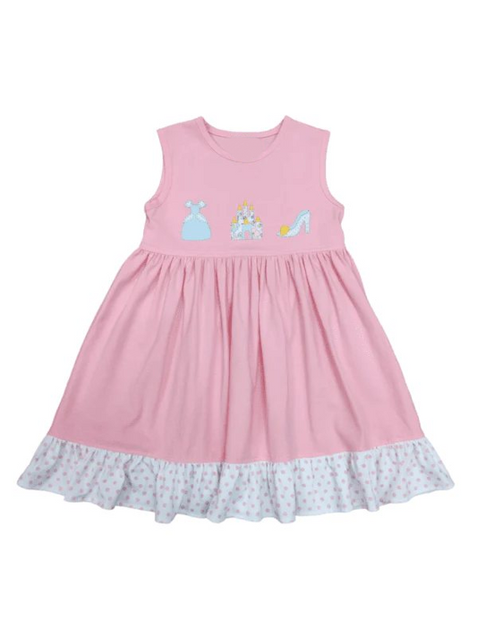 princess castle shoes wholesale girls pink dress preorder