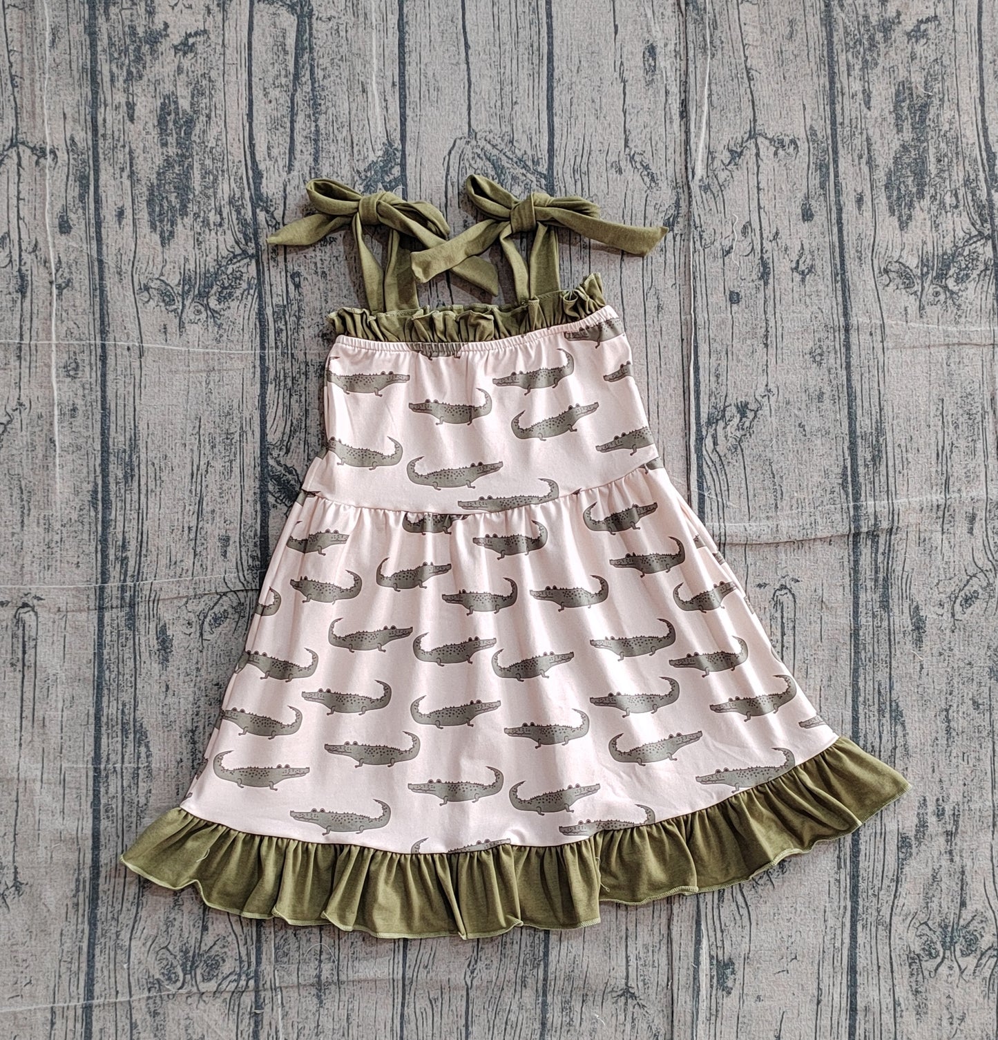 baby girls crocodile dress preorder