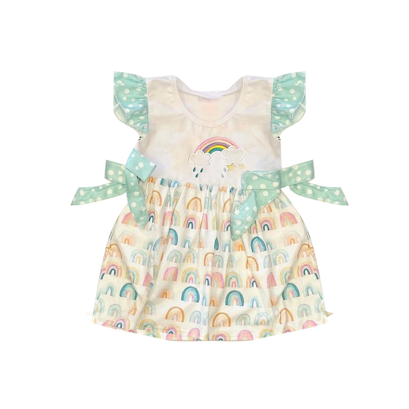 infant baby girls rainbow cloud dress preorder