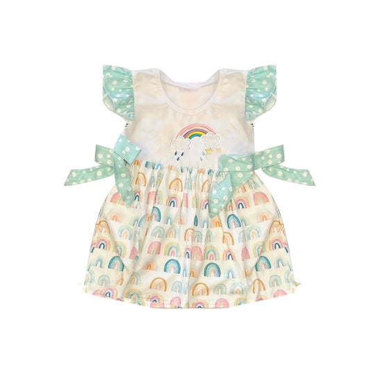 infant baby girls rainbow cloud dress preorder