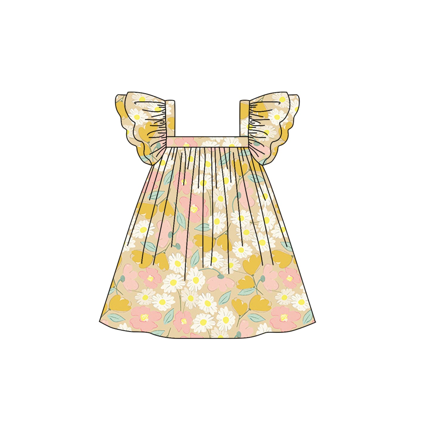 infant baby girls floral dress preorder