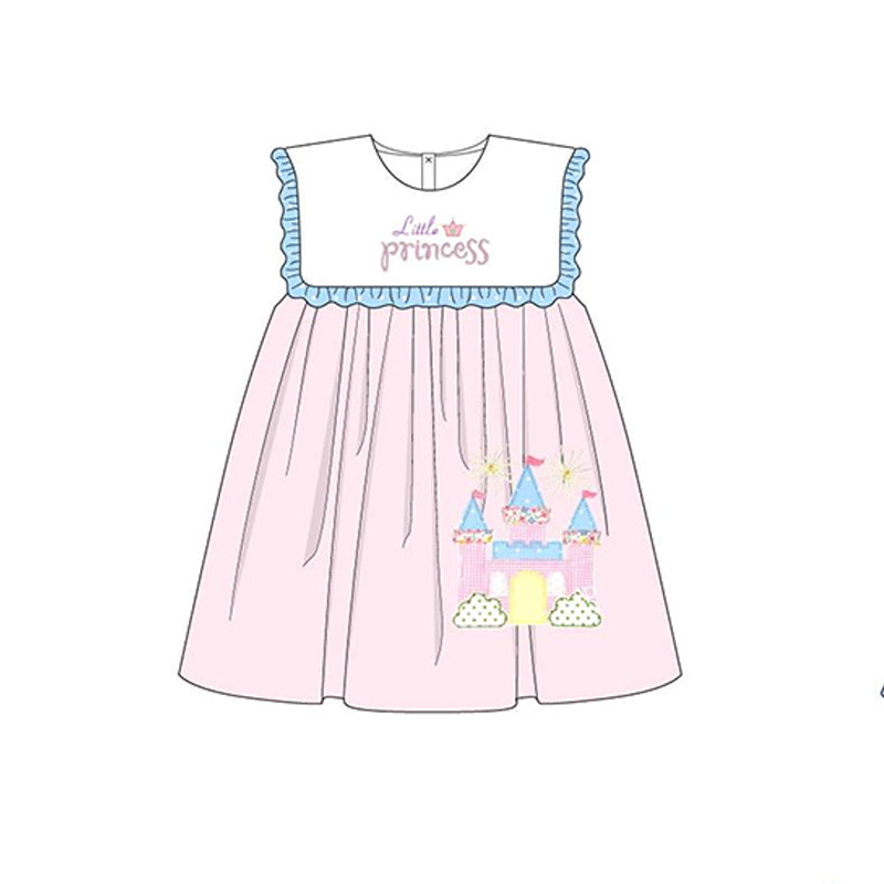 little princess pink castle dress