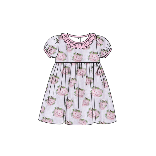 Halloween ghost pumpkin short sleeve dress preorder