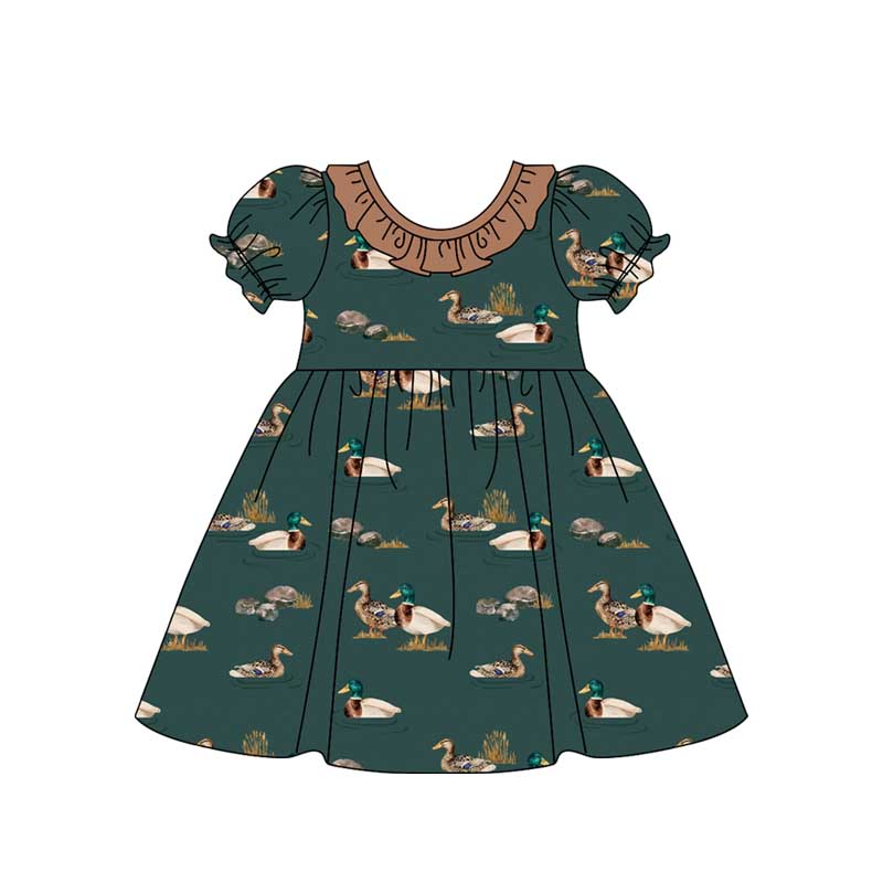 Baby girls short sleeve mallard duck dress preorder