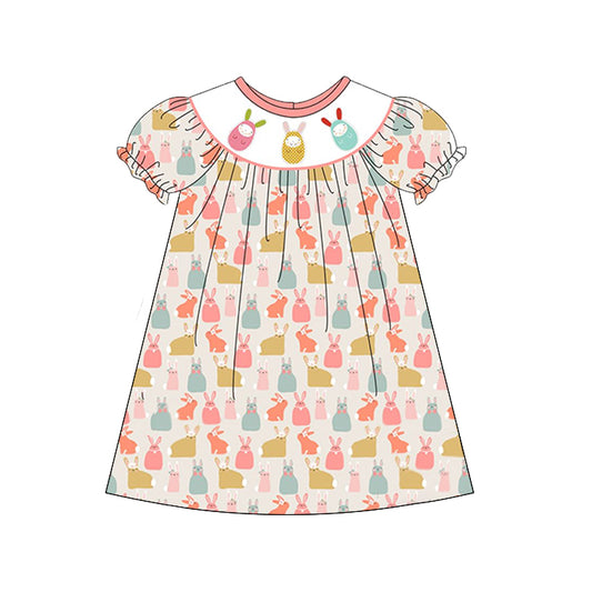 Easter bunny baby girls dress preorder