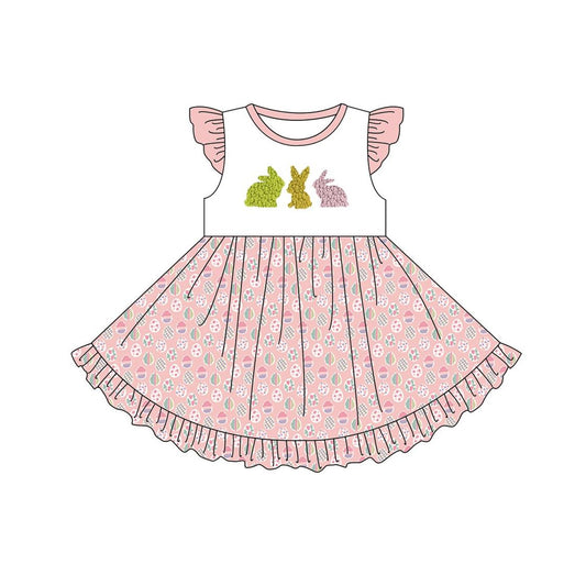 Cute Easter bunny eggs baby girls dress preorder
