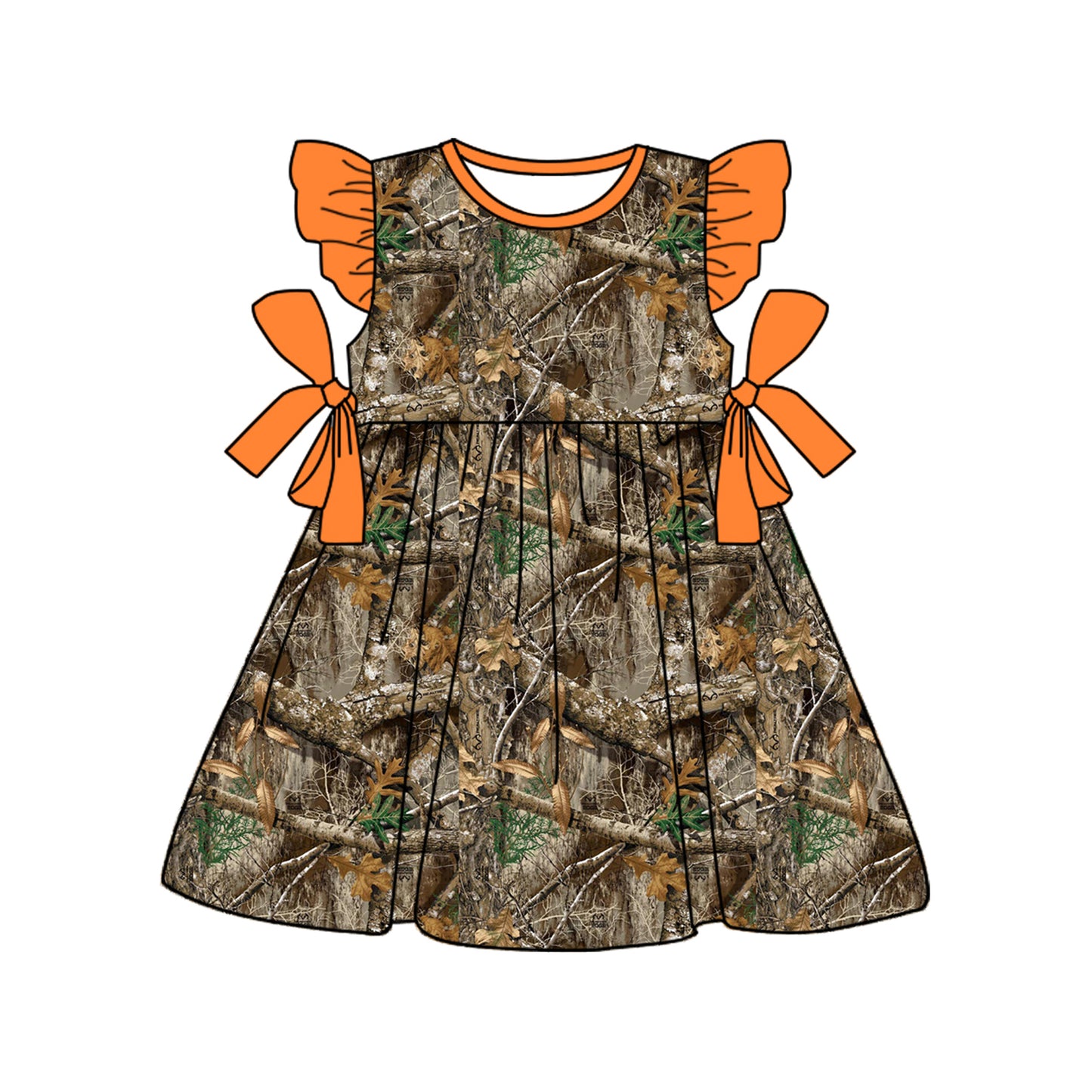 Toddle girls camo print summer dress preorder