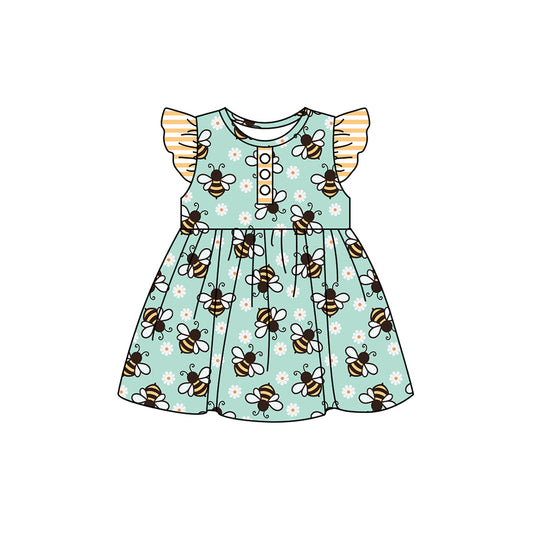 Bee floral baby girls summer dress preorder