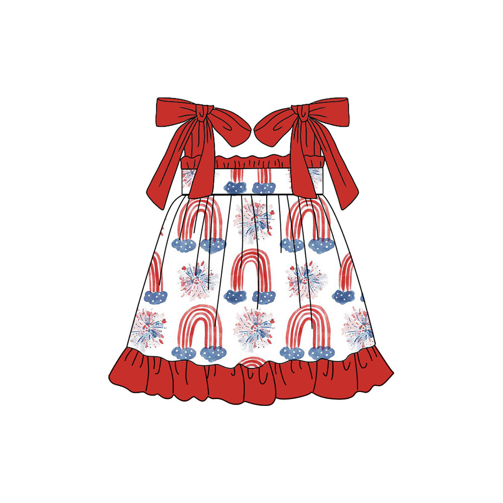 Baby girls july 4th firework summer dress preorder