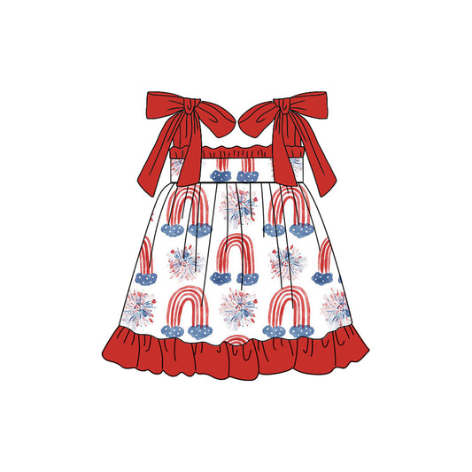 Baby girls july 4th firework summer dress preorder