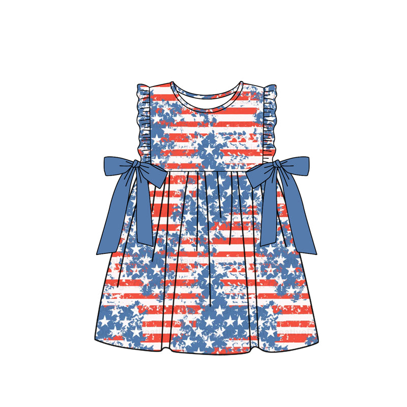 Baby girls blue star July 4th  dress preorder