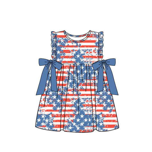 Baby girls blue star July 4th  dress preorder