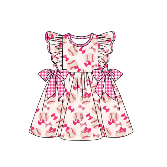 Toddle baby girls baseball game day dress preorder