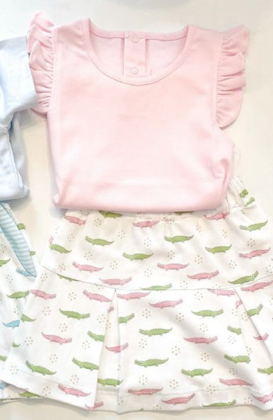 Toddle baby girls crocodile summer outfit preorder