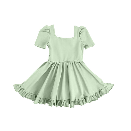 Toddle baby girls green boutique dress preorder