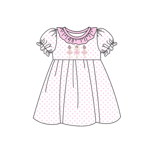 Toddle baby pink dots dance girl dress preorder